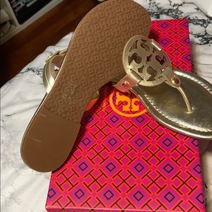 Tory Burch Shoes - NIB Tory Burch Miller Spark Gold Tory Burch Shoes - NIB Tory Burch Miller Spark Gold